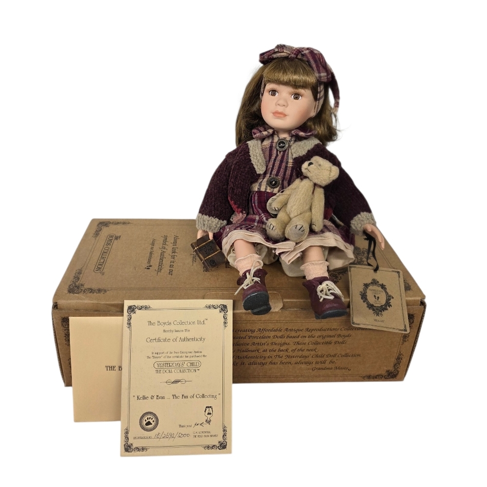 Vintage Yesterday's Child "Kellie" Original Boyds Collection Doll